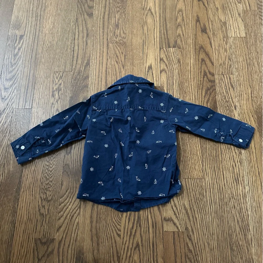 Carter's Navy Button Down Set, size 24M